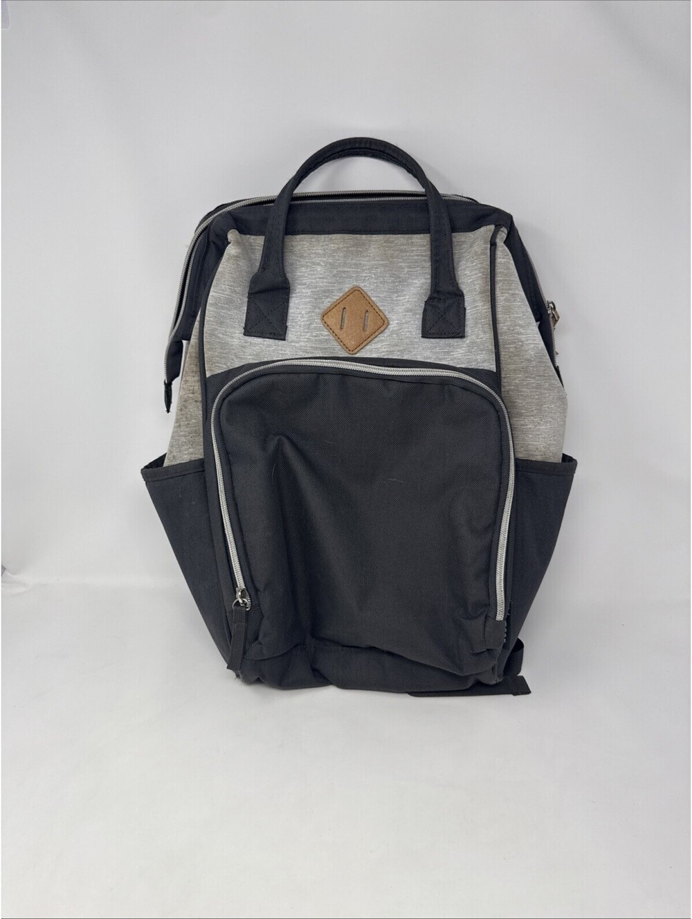 Baby Boom Gear Access Gray Backpack Diaper Bag